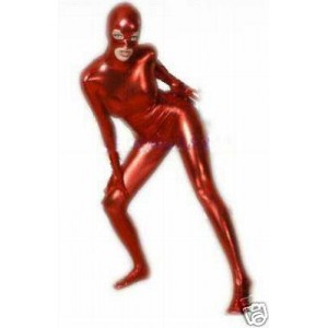 Sale on Metallic Red Zentai Full Bodysuit.