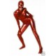 Metallic Red Zentai Full Bodysuit With Hood Option