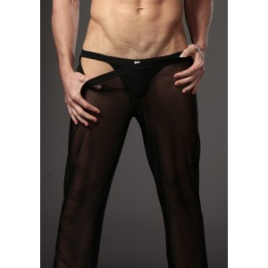 Black Stretch Men's Fine Pants Sizes Small to large .