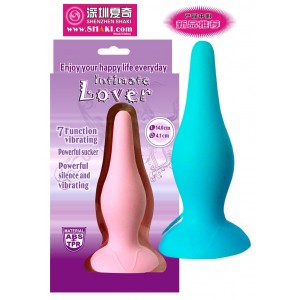 IntimateShaki  Vibrating Anal Plug Colour Blue or Pink.