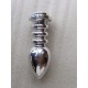 Large Ripple Stainless Steel Anal Plug.