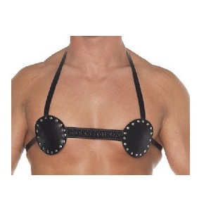 Leather Studded Adjastable Bra.