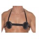 Leather Studded Adjastable Bra.