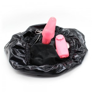 Black Spandex Brief's With Vibrating Pink Soft Anal Plug.