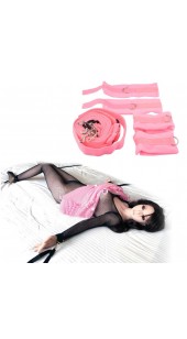 Pink Under The Bed Wrist and Ankle Restraint Set.