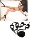 Under The Bed Wrist and Ankle Restraint Set in Pink or Black or Red..