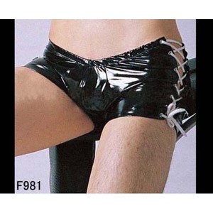 Black  Boxers With Side Ties.