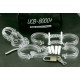 UCB-8000+ Clear Male Chastity Device With 8mm Stainless Steel Tube.