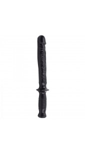 Doc Johnson's The Hard Rammer Dildo with Gripping Handle Black.