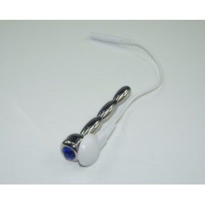 Electrical Urethral Sound Short Rod With Red Jewelry Tip
