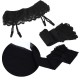 Stockings and Garter Set in Three Colours.