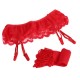 Stockings and Garter Set in Three Colours.