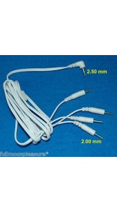 Electrosex Four Wire Set With 2.5mm Plug and 2-Pin Tip