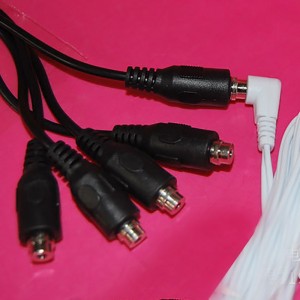 Electrosex Four Wire Set With 2.5mm Plug and 4 Pin 2.5mm Connectors.