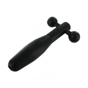 Silicone Cum-Thru Barbell Penis Plug