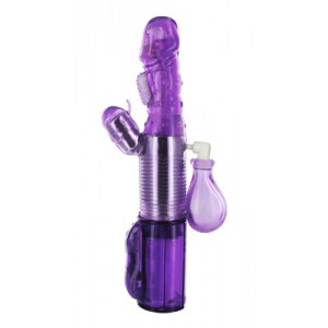 Seven Function Ejaculating Purple Vibrator.