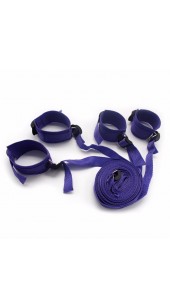 Under The Bed Wrist and Ankle Restraint Set In Three Colours .