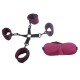 Under The Bed Wrist and Ankle Restraint Set With Blindfold..