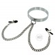 Chrome Steel Collar With Adjustable Nipple Clamps.