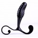 Black Anal Prostate Plug With Perineum Male G-Spot Stimulator