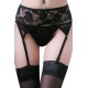 Lace Black Garter Belt With Four Garter Straps.