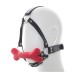Leather Head Harness with Dog Bone Ball Gag