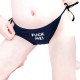 FUCK ME Tie Side Womens Panties One Size in a Range of Colours. 