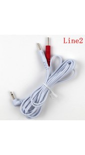 Electrosex two Wire Set With 2.5mm Plug and Wite/Red 2-Pin Tip