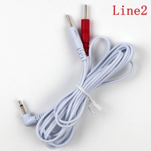 Electrosex two Wire Set With 2.5mm Plug and Wite/Red 2-Pin Tip