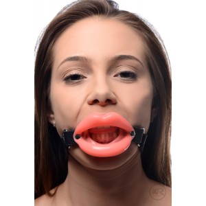 Soft Silicone Big Lips Mouth Gag in Two Colours.