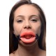 Soft Silicone Big Lipsr Mouth Gag in Two Colours.
