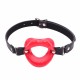 Soft Silicone Big Lips Mouth Gag in Two Colours.