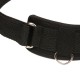 Black Adjustable Waist Belt With Clip On Thong With Vibrating Bullet.