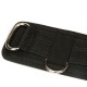 Black Adjustable Waist Belt With Clip On Thong With Vibrating Bullet.