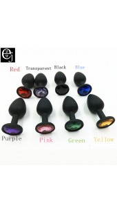 Soft Black Silicone Extreme Anal Jewelry in A Ranger Of Colours.