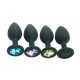 Soft Black Silicone Extreme Anal Jewelry in A Ranger Of Colours.