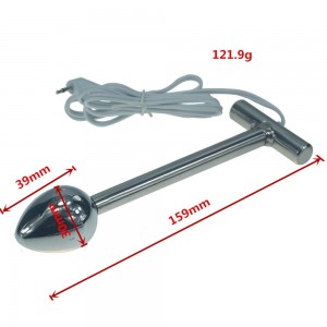 Electro Sex T Handle Tear Drop Anal Plug.