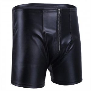 Men's Pleather Open Back Boxer's With Front Zip and Come's in a Range of Size's.
