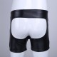 Men's Pleather Open Back Boxer's With Front Zip and Come's in a Range of Size's.