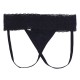 Black Lace Jock Strap With Spandex Front Pouch in a Range of Size's.