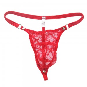 Spandex and Lace Thong With Chrome Stud's in A Range Of Size's and Colour's.