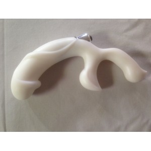 White or Purple Anal Dildo with Bullet Vibe.