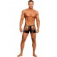 Shiny Black Spandex Open Back Boxer's in a Range of Size's.