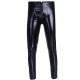  Black Men's Patent Leather Pant's With Front Zipper in A Range Of Size's.