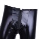  Black Men's Patent Leather Pant's With Front Zipper in A Range Of Size's.