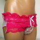 Candy Cherries Twin Lace Brief's with Front Penis Pouch.