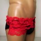 Candy Cherries Twin Lace Brief's with Front Penis Pouch.