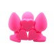 Pink Soft Silicone Anal Jewelry With Hart Shaped End With BE Mine.