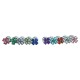Steel Extreme Anal Jewelry With Four Heart Shaped Rhinestone in A Ranger Of Colours.