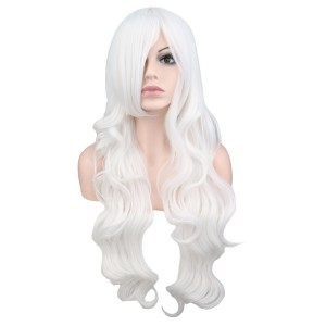 Desire Long Wavy Rich White Wig (38 inches long)